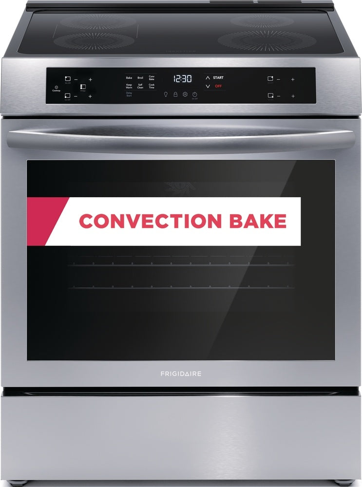 Frigidaire Stainless Steel 30" Freestanding Induction Range with Front Control (5.3 Cu. Ft.) - FCFI308CAS--