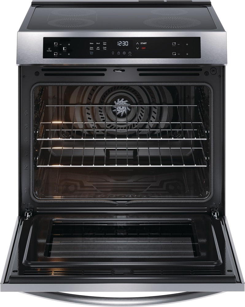 Frigidaire Stainless Steel 30" Freestanding Induction Range with Front Control (5.3 Cu. Ft.) - FCFI308CAS