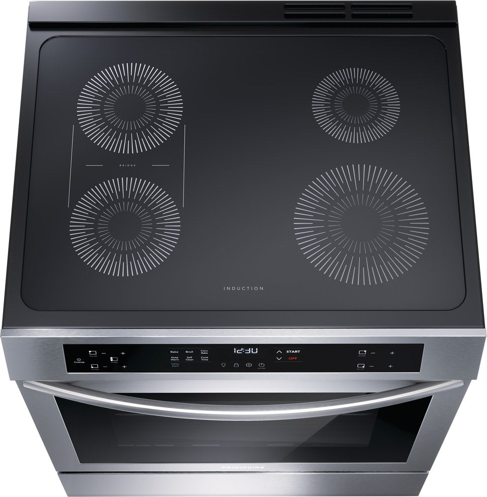 Frigidaire Stainless Steel 30" Freestanding Induction Range with Front Control (5.3 Cu. Ft.) - FCFI308CAS