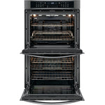 Frigidaire Gallery Black Stainless 30" Electric Double Wall Oven (10.2 Cu.ft)- FGET3066UD