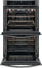 Frigidaire Gallery Black Stainless 30" Electric Double Wall Oven (10.2 Cu.ft)- FGET3066UD