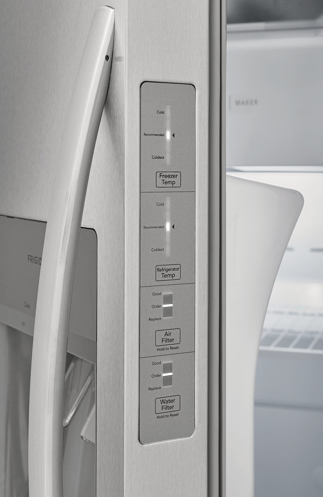 Frigidaire Stainless Steel 33" Standard Depth Side by Side Refrigerator (22.2 Cu. Ft.) - FRSS2323AS