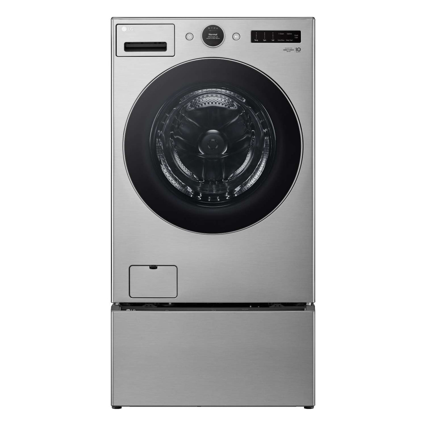 LG Graphite Steel 5.2 cu. ft. Front Load Washer with AI DD™ and LCD Knob - WM5500HVA