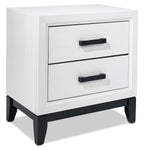 Frost 5-Piece Full Bedroom Package - White, Black