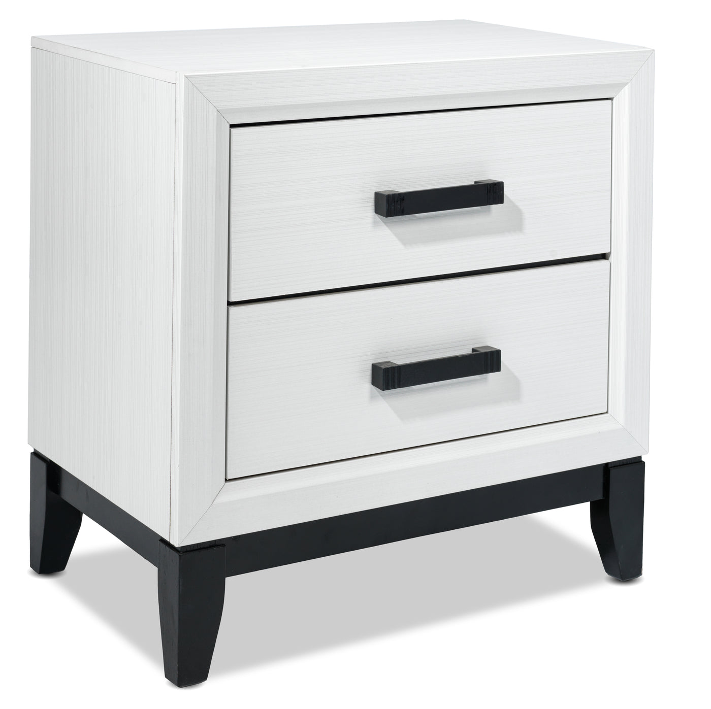 Frost 5-Piece Full Bedroom Package - White, Black