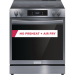 Frigidaire Gallery Smudge-Proof® Black Stainless Steel 30" Electric Range with Front Control (6.2 Cu. Ft.) - GCFE306CBD