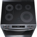 Frigidaire Gallery Smudge-Proof® Black Stainless Steel 30" Electric Range with Front Control (6.2 Cu. Ft.) - GCFE306CBD