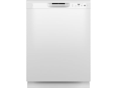 GE White 24" Built-In Front Control Dishwasher - GDF510PGRWW