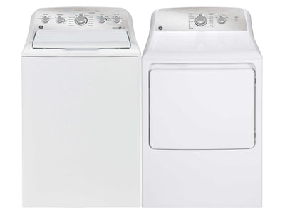 GE White Top-Load Washer (4.9 cu. ft) & Electric Dryer (7.1 cu. ft.) - GTW490BMRWS/GTD40EBMRWS