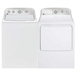 GE White Top-Load Washer (5.0 cu. ft.) & Gas Dryer (7.2 cu. ft.) - GTW550BMRWS/GTD40GBMRWS