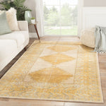 Isionis I Area Rug - 10' X 14' - Gold/Grey