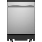 GE Stainless Steel Interior 24" Portable Dishwasher - GPT225SSLSS