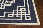 Maskwa III Area Rug - 8' x 10' - Navy Ivory