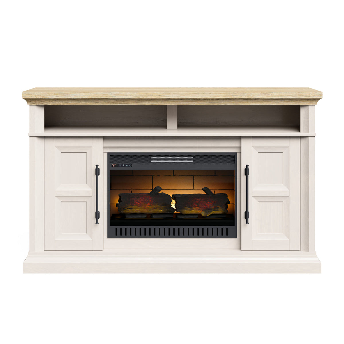 Granger Fireplace TV Stand Antique White Leon's
