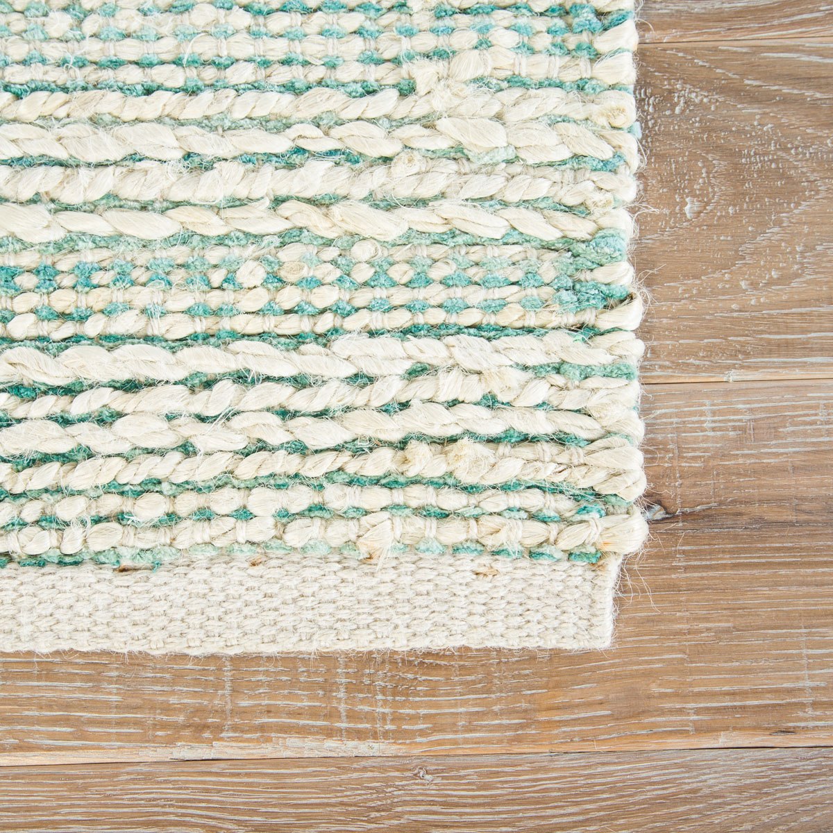 Dimitras I Area Rug - 9'6" X 13'6" - White/Turquoise