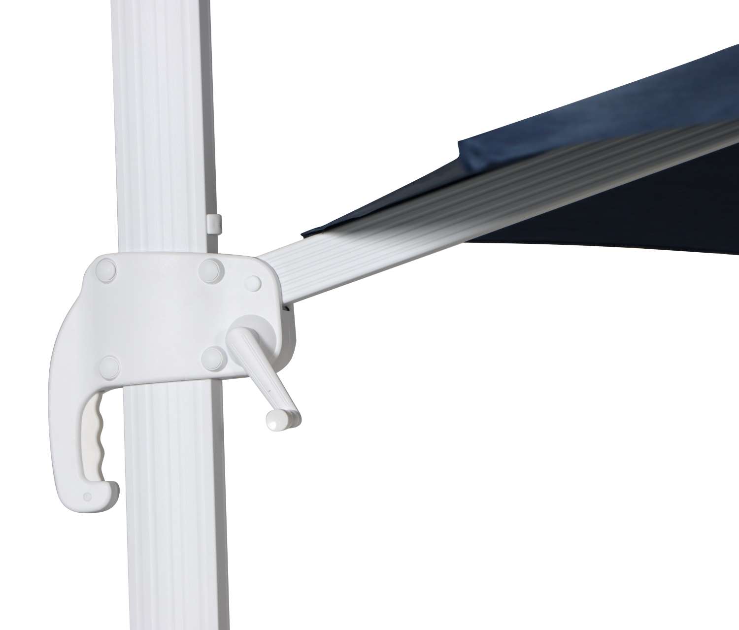 Sunrio Cantilever 11' Umbrella - Navy, White