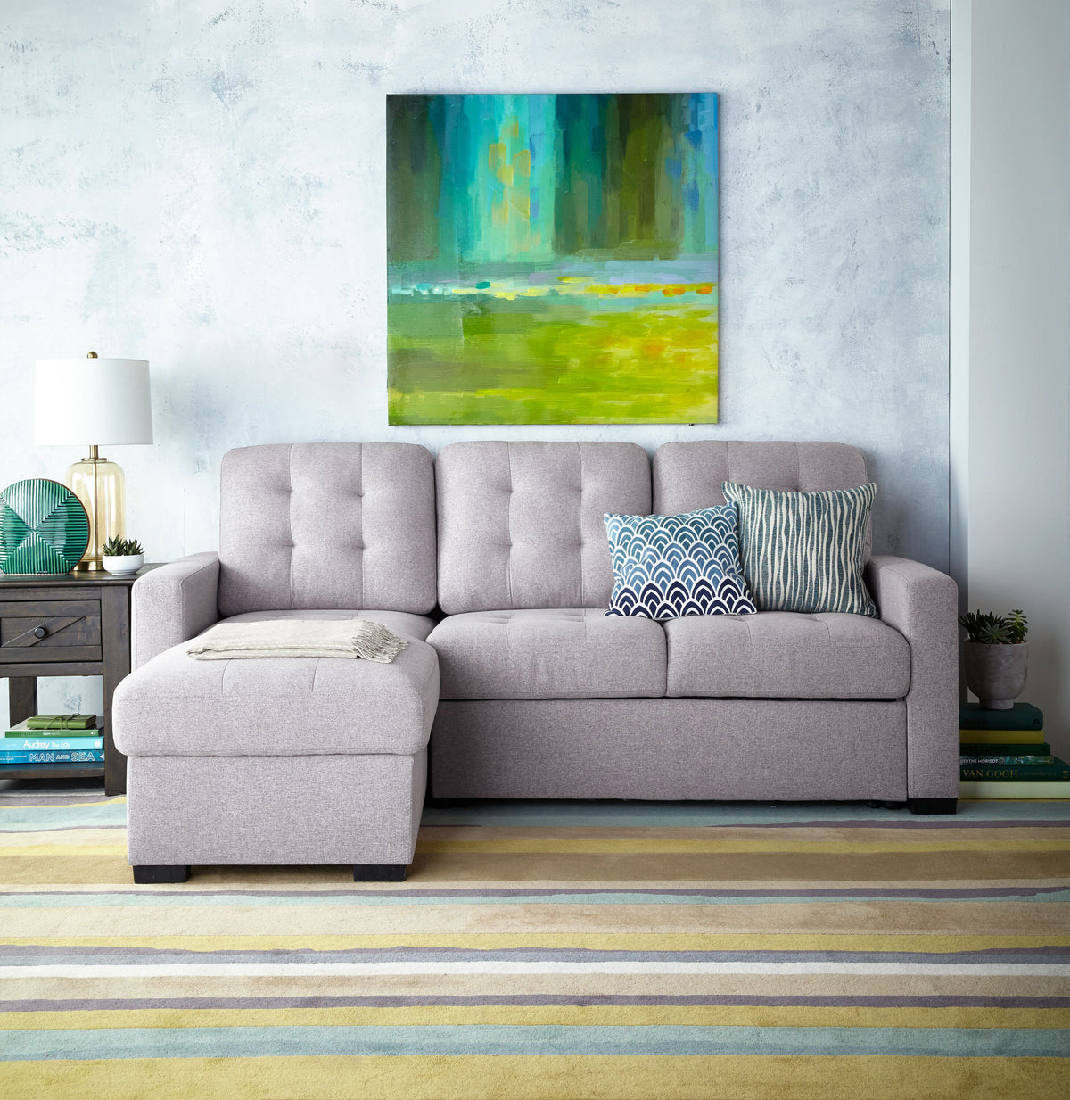 Dannery PopUp Sofa Bed Light Grey Leon's