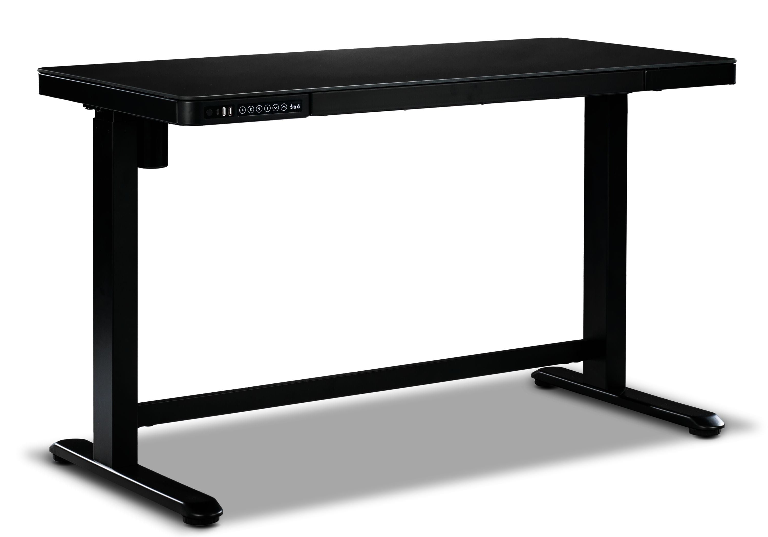 Black shop adjustable desk