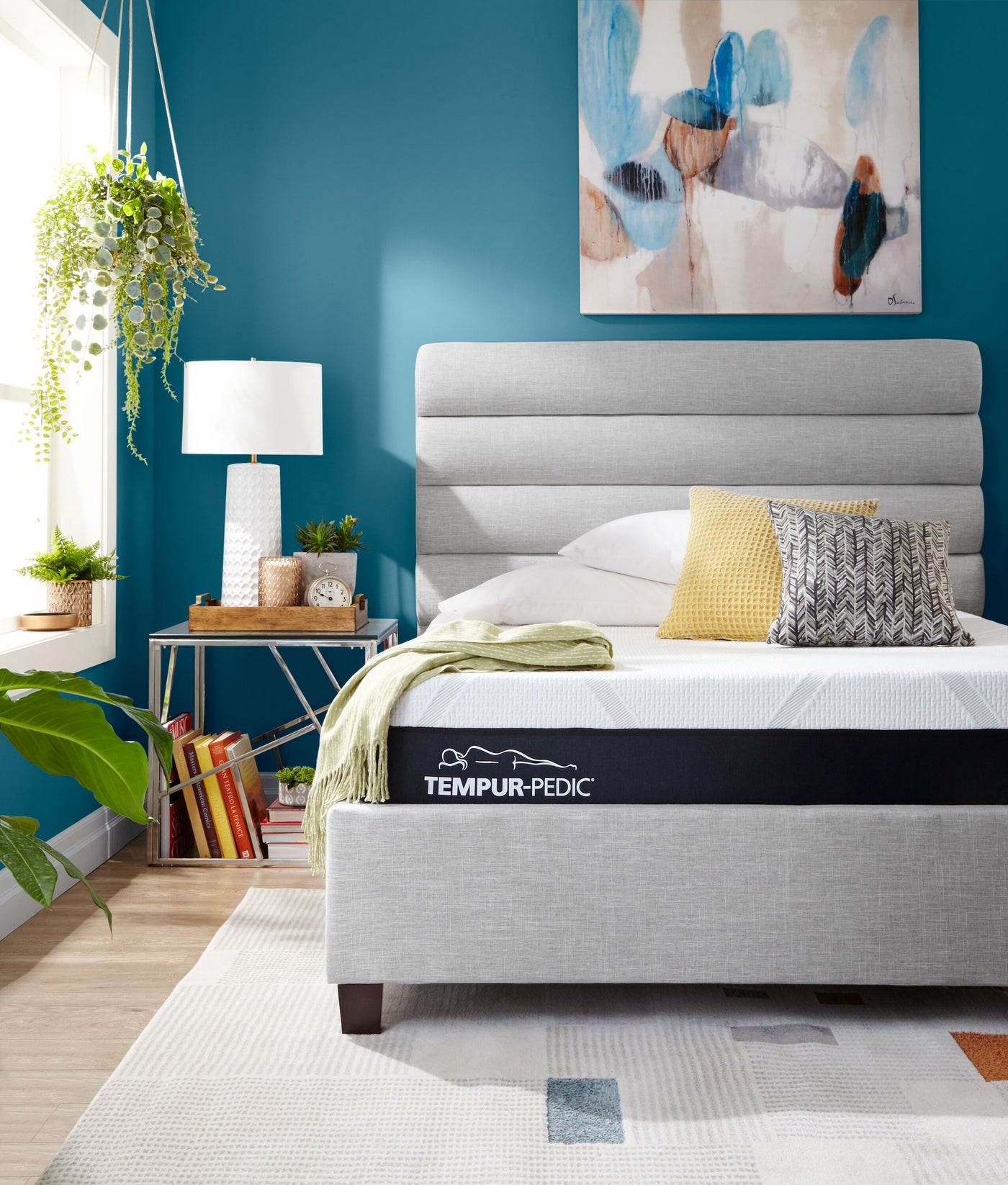 Olivia 3-Piece Queen Bed - Light Grey