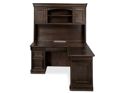 Palomar Hutch and Corner Desk - Tuscany Brown