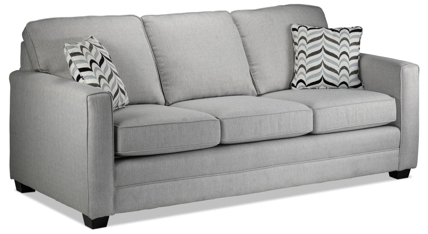Penelope Sofa and Chair and a Half Set - Grey