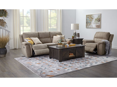 Roarke 2 Pc. Living Room Package w/ Chair - Silver Grey