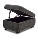 Serafina 4-Piece Sectional with Right Facing Pop-Up Bed - Charcoal