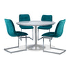 Tina 5-Piece Dining Set - Aqua