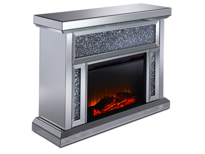 Hollywood Fireplace - Mirrored Glass