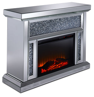 Hollywood Fireplace - Mirrored Glass