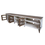 Sahara 93" TV Stand - Caramel & Cream