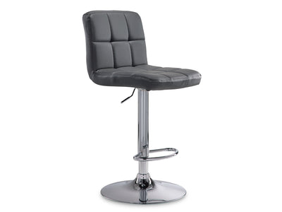 Ivy Bar Height Stool - Grey, Chrome