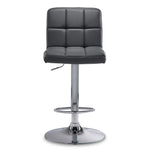 Ivy Bar Height Stool - Grey, Chrome