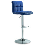 Ivy Bar Height Stool - Navy, Chrome