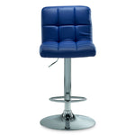 Ivy Bar Height Stool - Navy, Chrome