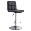 Ivy Bar Height Stool - Black, Chrome