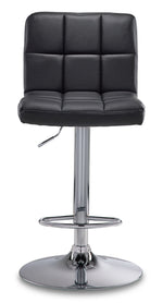 Ivy Bar Height Stool - Black, Chrome