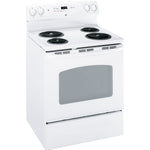 GE White Freestanding Electric Range (5.0 Cu. Ft.) - JCBP240DMWW