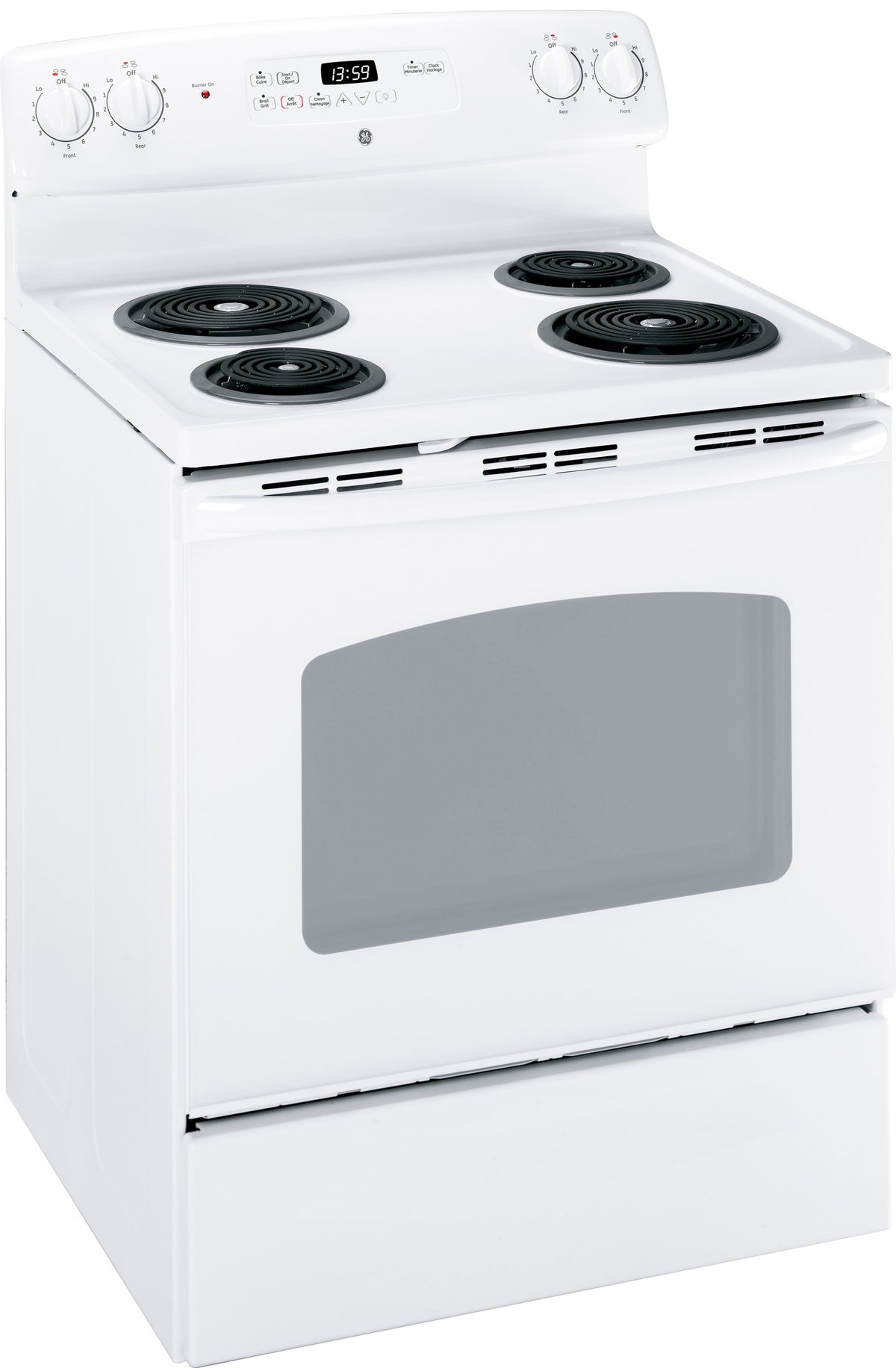 GE White Freestanding Electric Range (5.0 Cu. Ft.) JCBP240DMWW Leon's