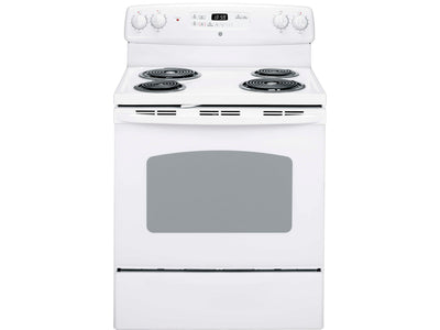 GE White Freestanding Electric Range (5.0 Cu. Ft.) - JCBP240DMWW