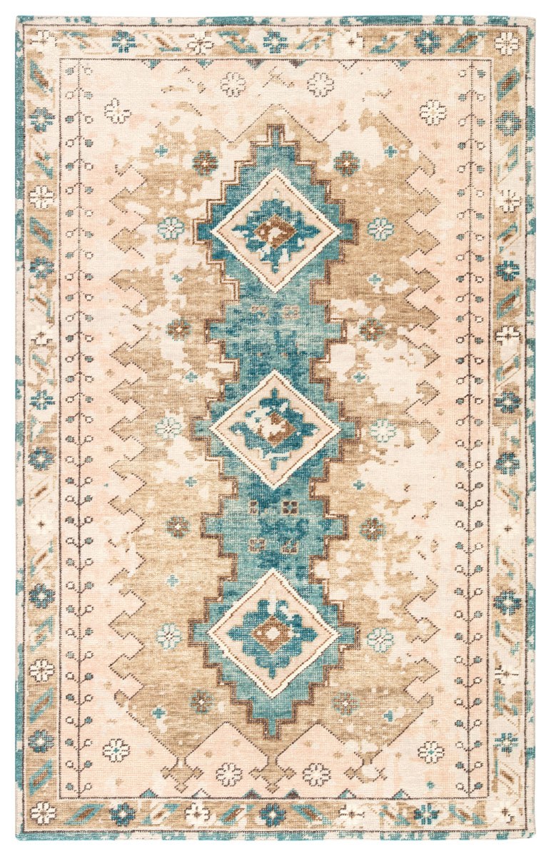 Leonidou III Area Rug - 5' X 8' - Pink/Blue