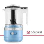 KitchenAid® Blue Velvet 5 Cup Cordless Food Chopper - KFCB519VB