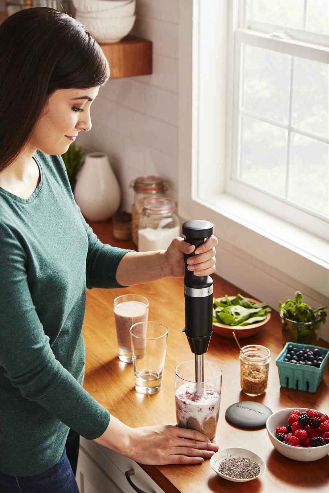 KitchenAid® Black Matte Cordless Variable Speed Hand Blender