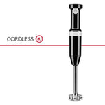 KitchenAid® Onyx Black Cordless Variable Speed Hand Blender - KHBBV53OB