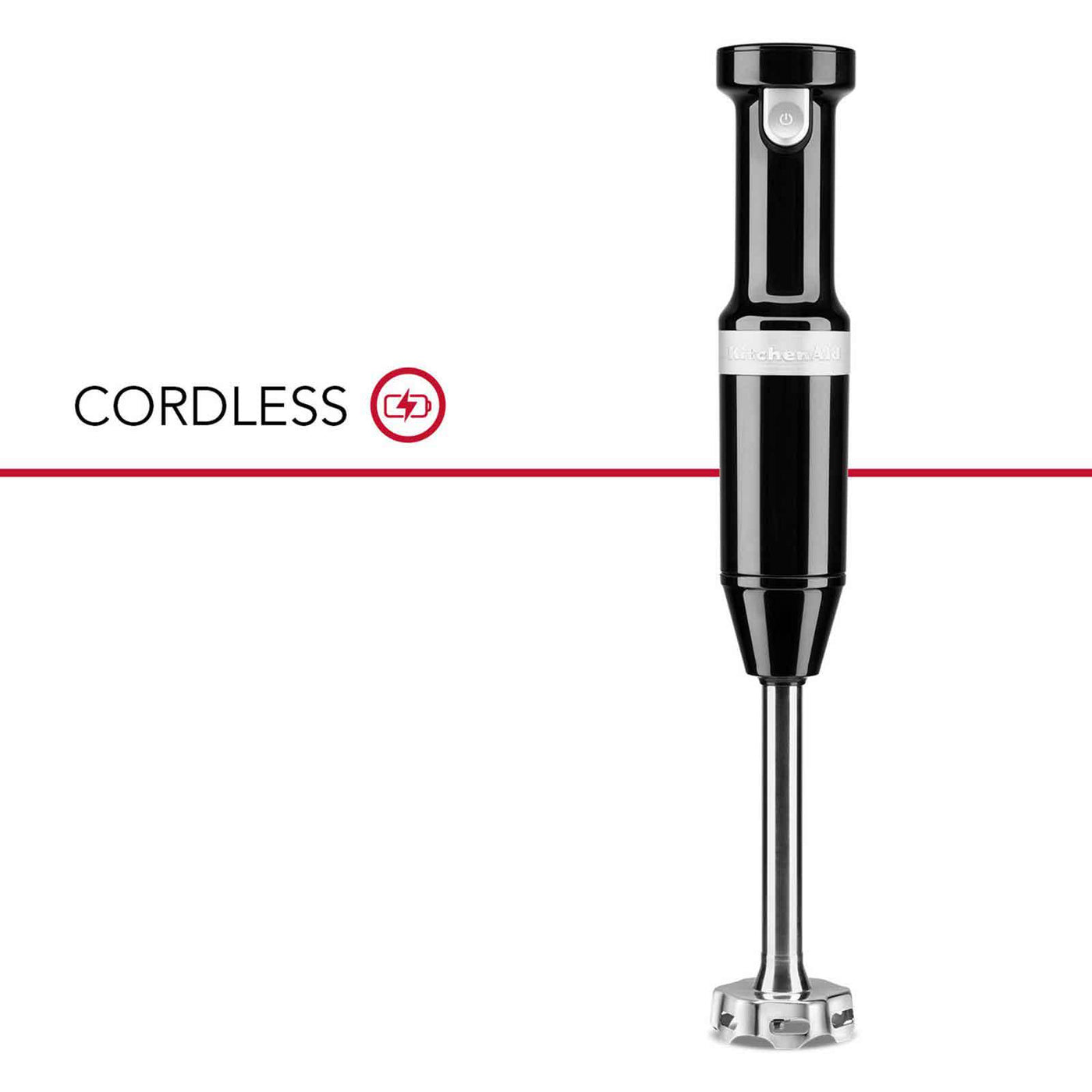KitchenAid® Onyx Black Cordless Variable Speed Hand Blender - KHBBV53OB