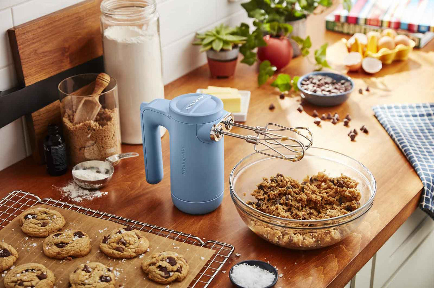 KitchenAid® Blue Velvet 7 Speed Cordless Hand Mixer - KHMB732VB