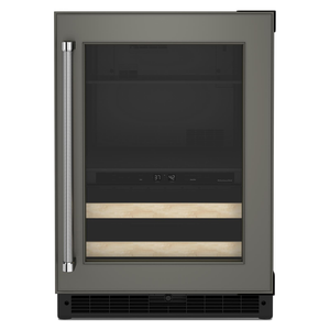 KitchenAid Panel-Ready 24" Beverage Centre with Wood-Front Racks(4.89 Cu. Ft) - KUBR214KPA