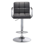 Kane Bar Height Stool - Grey, Chrome