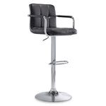 Kane Bar Height Stool - Black, Chrome