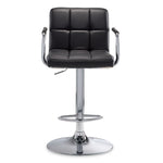 Kane Bar Height Stool - Black, Chrome